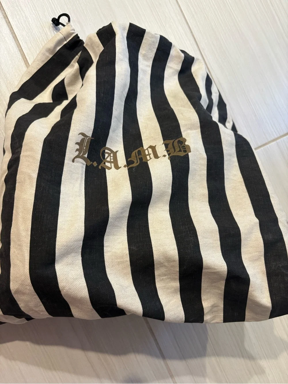 Vintage L.A.M.B. Gwen Stefani Leopard Print Satchel Y2K Black & White Stripe